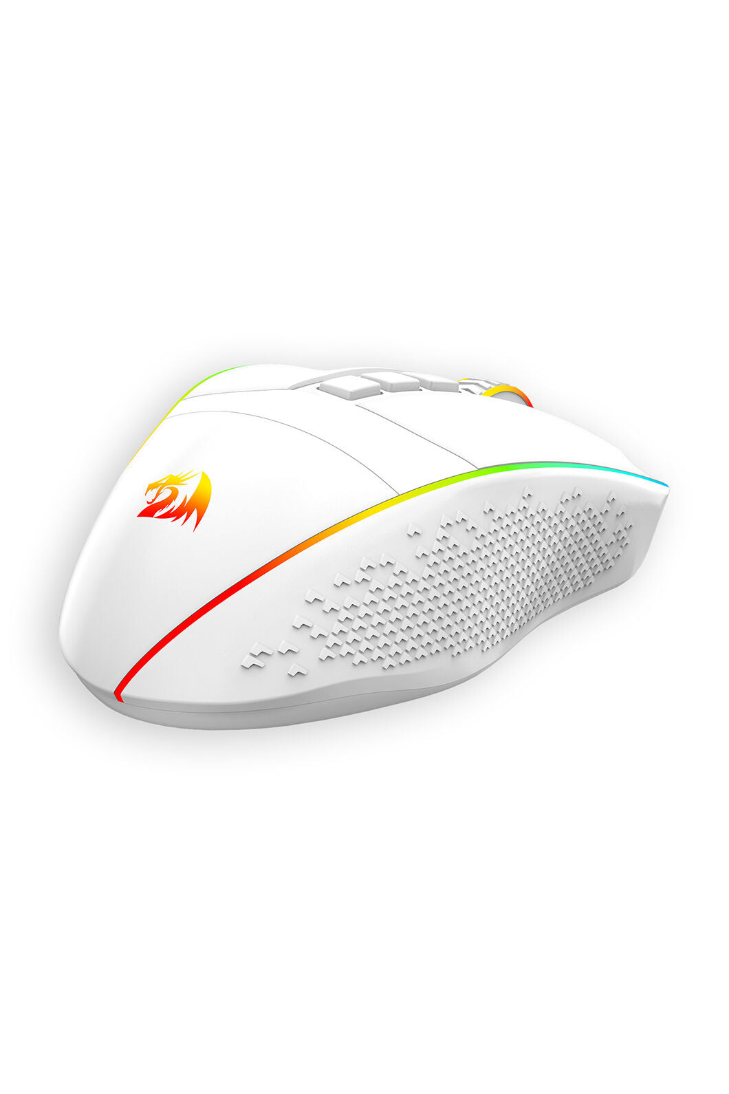 REDRAGON - Redragon M991 White Tri-Mode Wireless 26K DPI Mechanical Gaming Mouse - white