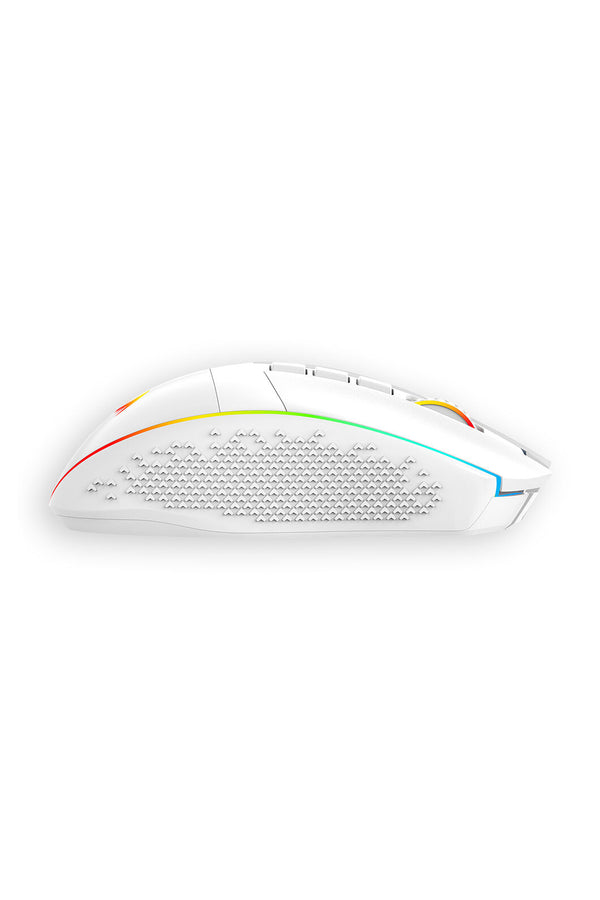 REDRAGON - Redragon M991 White Tri-Mode Wireless 26K DPI Mechanical Gaming Mouse - white