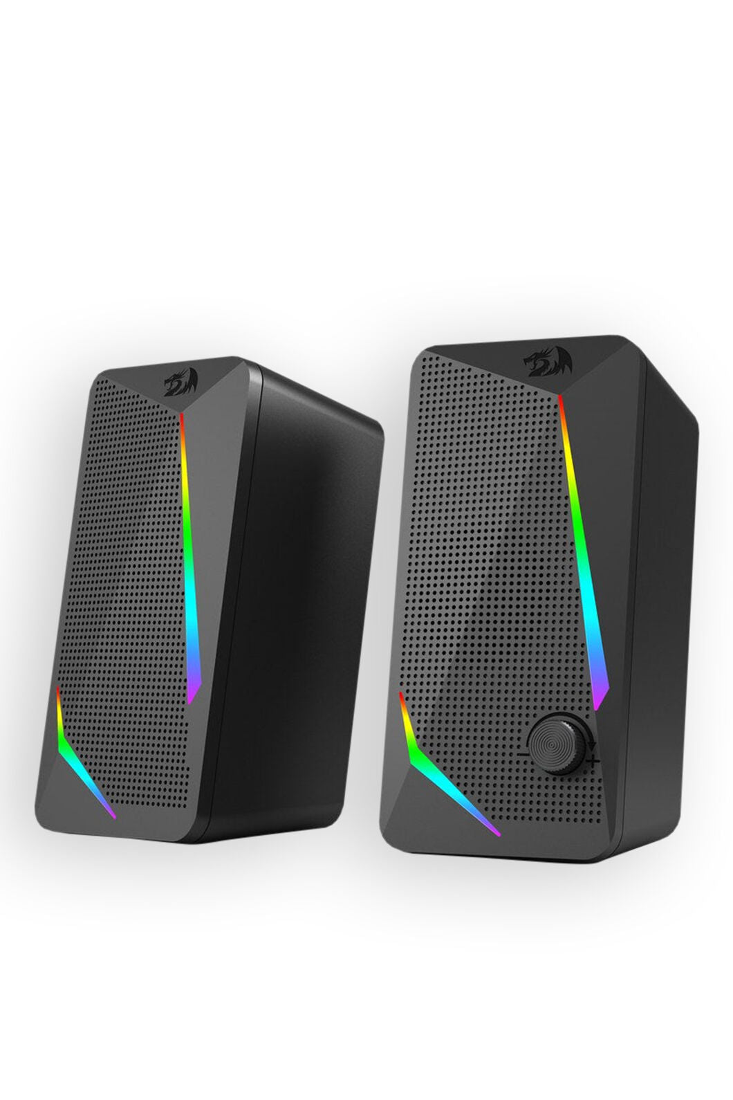 REDRAGON - Redragon GS510 Waltz Black Compact RGB Desktop Gaming Speakers - black