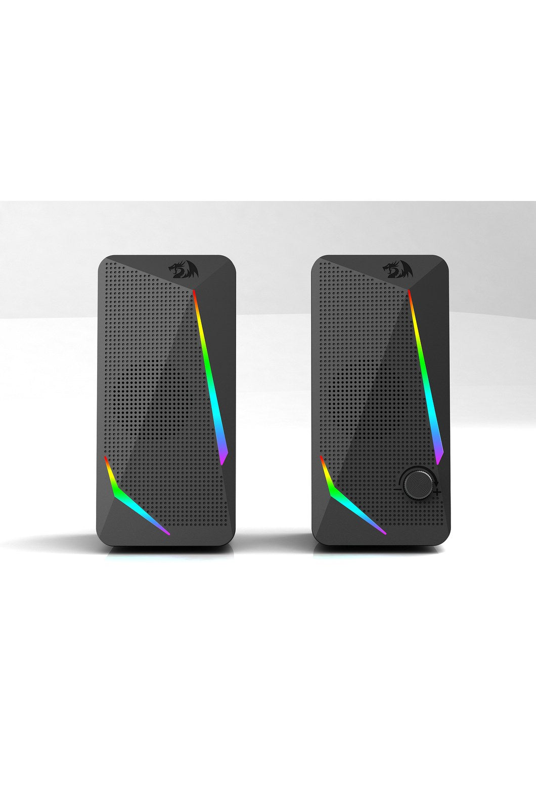 REDRAGON - Redragon GS510 Waltz Black Compact RGB Desktop Gaming Speakers - black