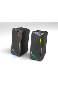 REDRAGON - Redragon GS510 Waltz Black Compact RGB Desktop Gaming Speakers - black