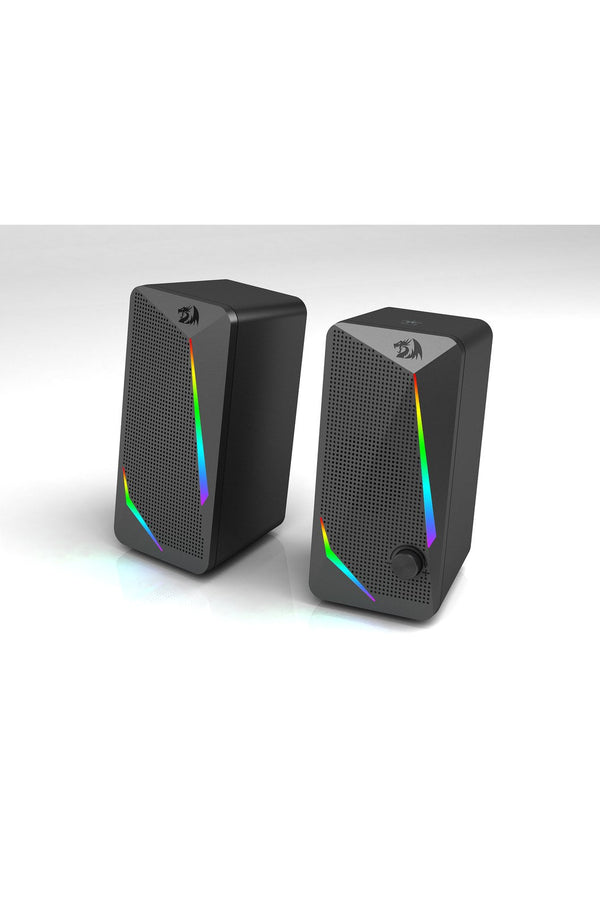 REDRAGON - Redragon GS510 Waltz Black Compact RGB Desktop Gaming Speakers - black