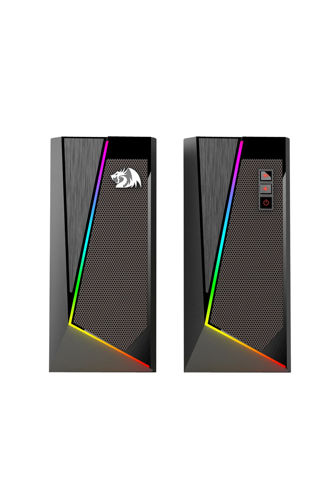 REDRAGON - Redragon GS520 Anvil Black Vertical RGB Touch Control Desktop Speaker - black