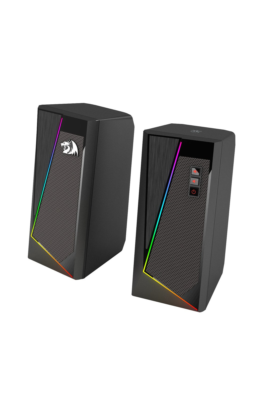 REDRAGON - Redragon GS520 Anvil Black Vertical RGB Touch Control Desktop Speaker - black
