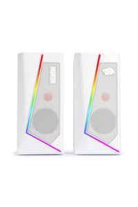 REDRAGON - Redragon GS520W Anvil White Vertical RGB Touch Control Desktop Speaker - white