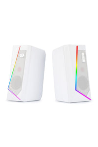 REDRAGON - Redragon GS520W Anvil White Vertical RGB Touch Control Desktop Speaker - white