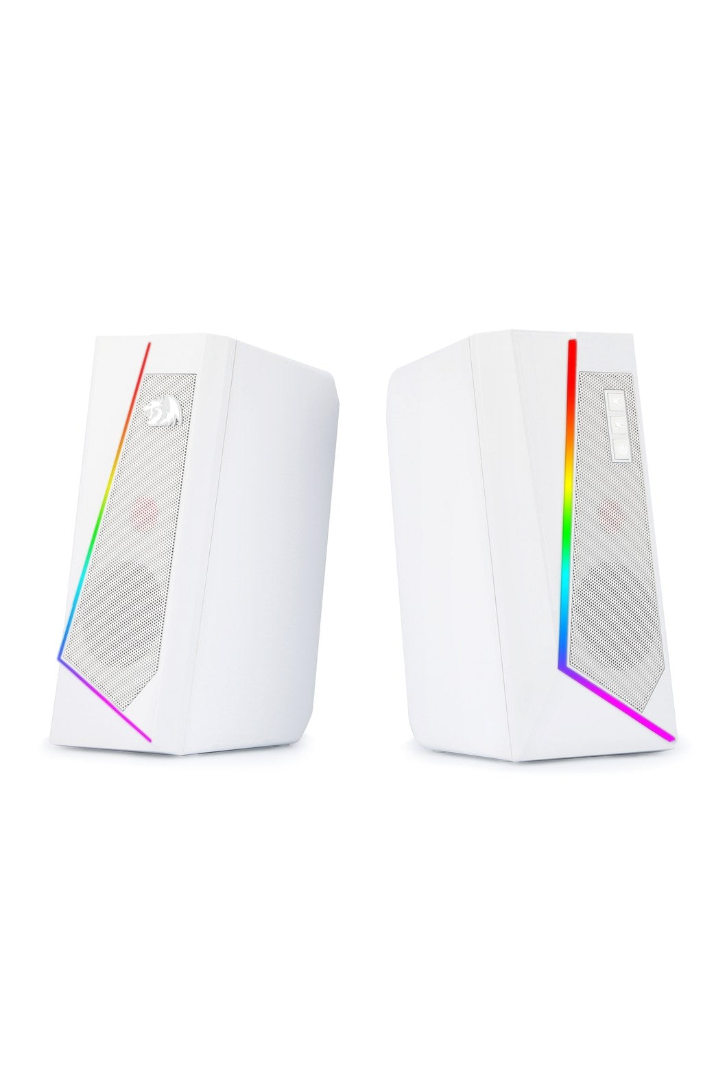 REDRAGON - Redragon GS520W Anvil White Vertical RGB Touch Control Desktop Speaker - white