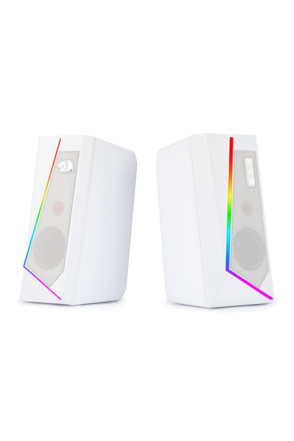 REDRAGON - Redragon GS520W Anvil White Vertical RGB Touch Control Desktop Speaker - white