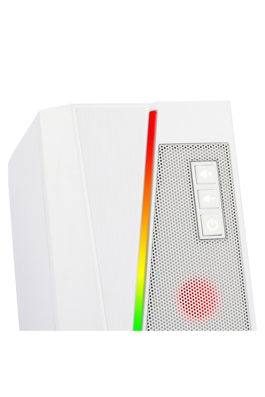 REDRAGON - Redragon GS520W Anvil White Vertical RGB Touch Control Desktop Speaker - white