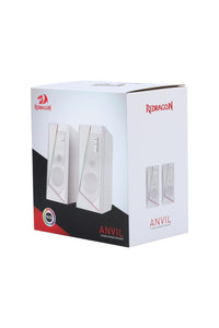 REDRAGON - Redragon GS520W Anvil White Vertical RGB Touch Control Desktop Speaker - white