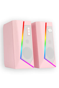 REDRAGON - Redragon GS520P Anvil Pink Vertical RGB Touch Control Desktop Speaker - pink