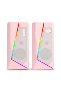 REDRAGON - Redragon GS520P Anvil Pink Vertical RGB Touch Control Desktop Speaker - pink
