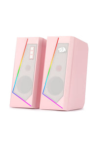 REDRAGON - Redragon GS520P Anvil Pink Vertical RGB Touch Control Desktop Speaker - pink