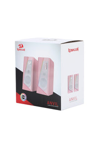 REDRAGON - Redragon GS520P Anvil Pink Vertical RGB Touch Control Desktop Speaker - pink