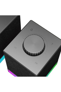 REDRAGON - Redragon GS517 Glyph Black Compact RGB Touch Control Desk Speaker - black