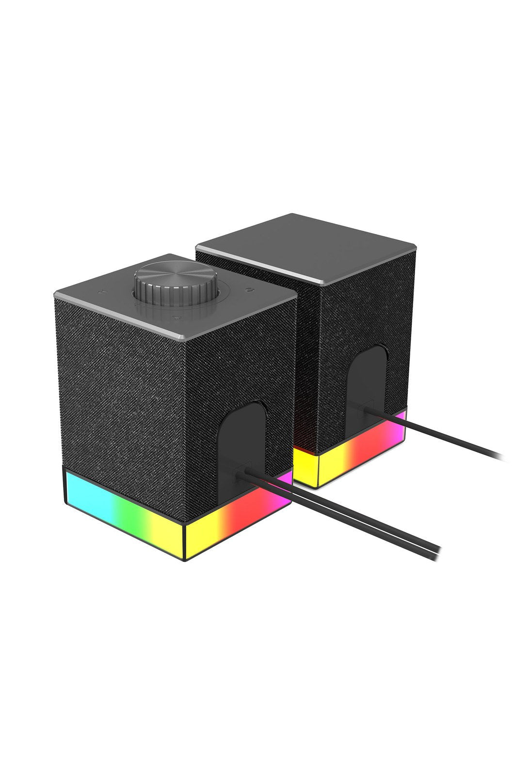 REDRAGON - Redragon GS517 Glyph Black Compact RGB Touch Control Desk Speaker - black