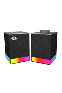 REDRAGON - Redragon GS517 Glyph Black Compact RGB Touch Control Desk Speaker - black