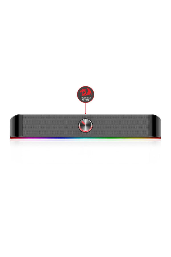REDRAGON - Redragon GS560 Adiemus Black RGB Enhanced Bass Sound Bar Speaker - black