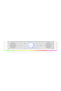 REDRAGON - Redragon GS560W Adiemus White Compact RGB Enhanced Bass Sound Bar Speaker - white