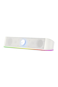 REDRAGON - Redragon GS560W Adiemus White Compact RGB Enhanced Bass Sound Bar Speaker - white
