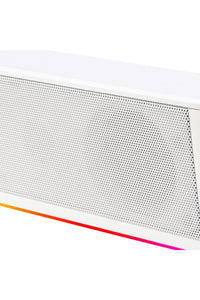 REDRAGON - Redragon GS560W Adiemus White Compact RGB Enhanced Bass Sound Bar Speaker - white