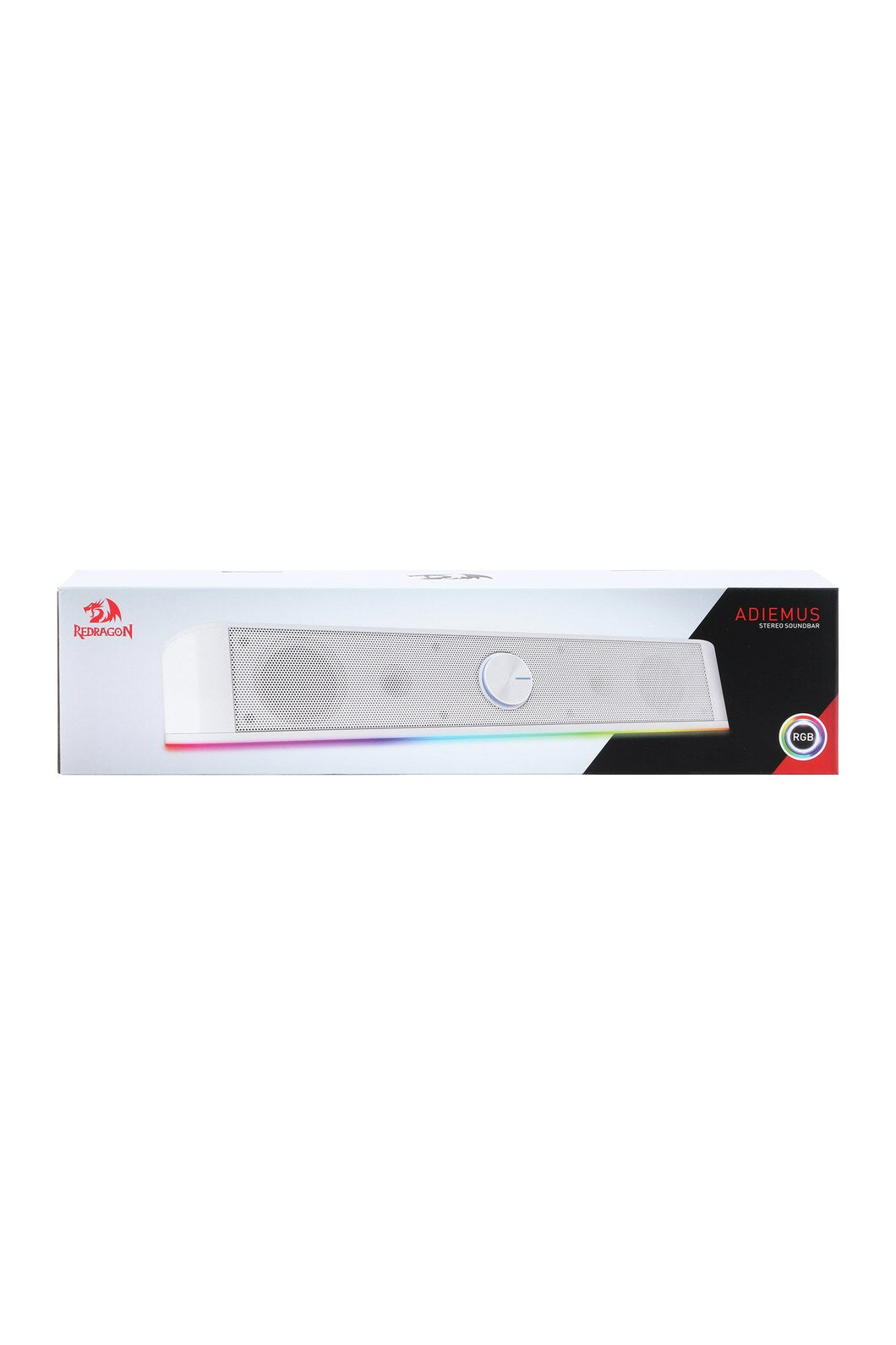 REDRAGON - Redragon GS560W Adiemus White Compact RGB Enhanced Bass Sound Bar Speaker - white
