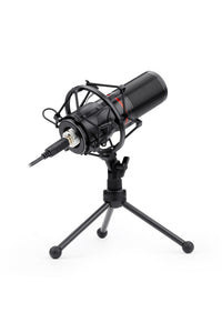 REDRAGON - Redragon GM300 Blazar Black USB Cardioid Condenser Microphone - black