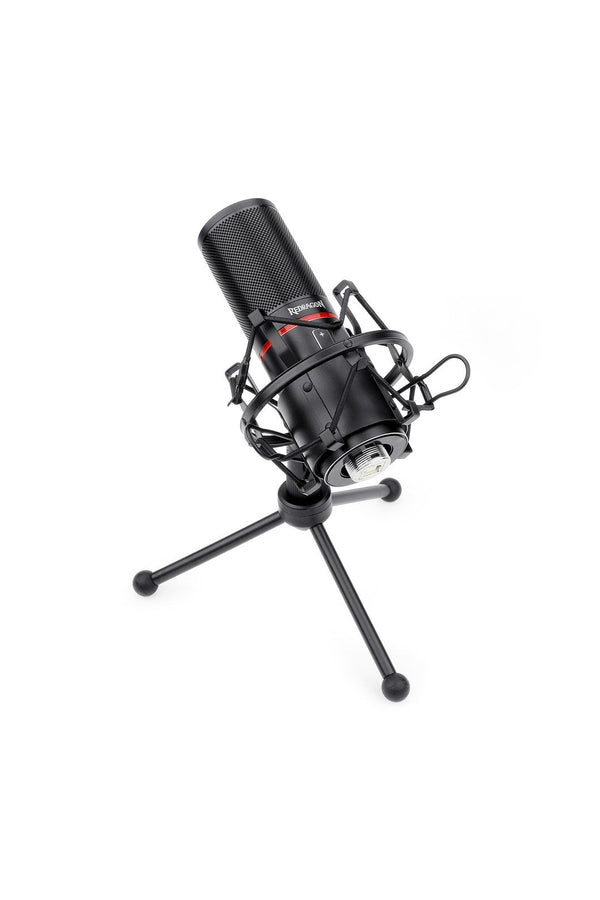 REDRAGON - Redragon GM300 Blazar Black USB Cardioid Condenser Microphone - black