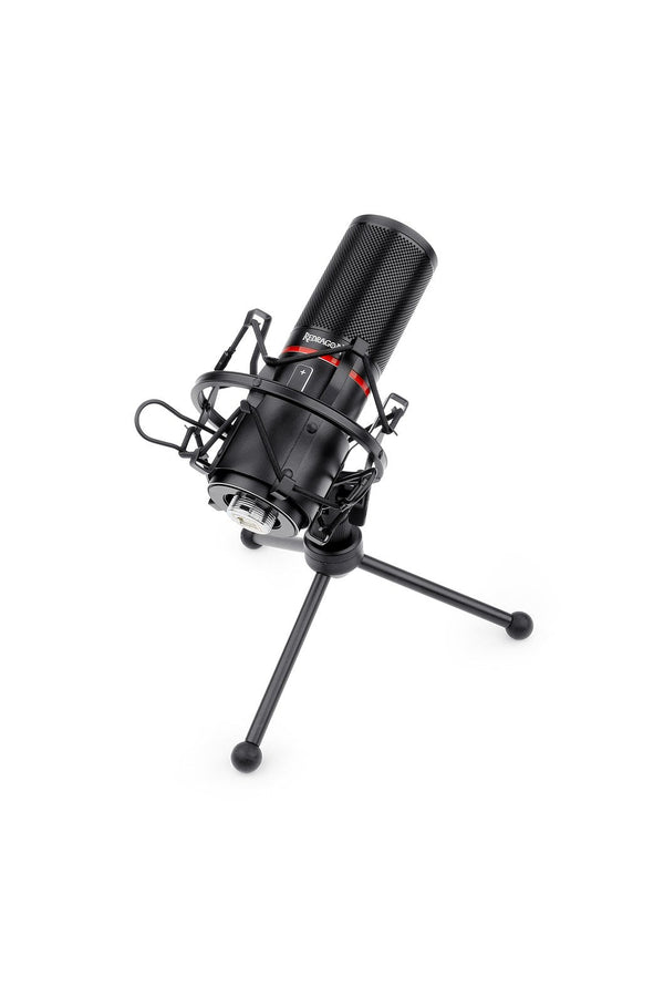 REDRAGON - Redragon GM300 Blazar Black USB Cardioid Condenser Microphone - black
