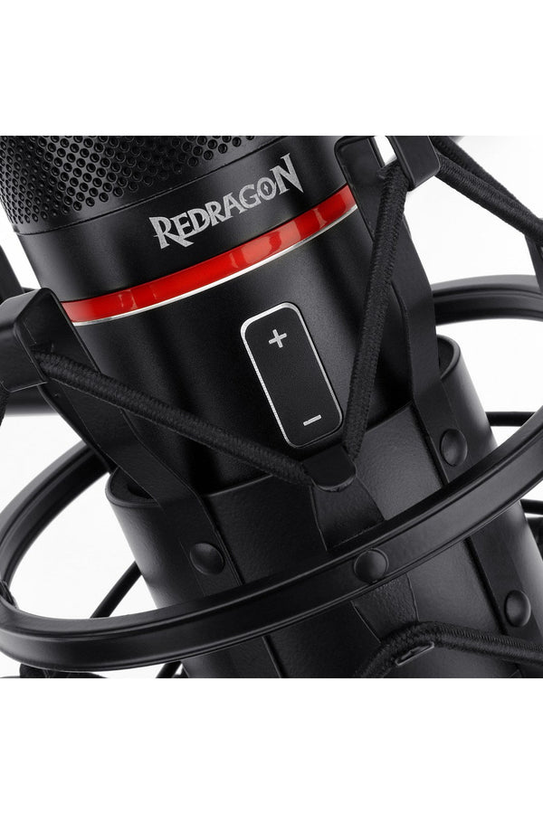 REDRAGON - Redragon GM300 Blazar Black USB Cardioid Condenser Microphone - black