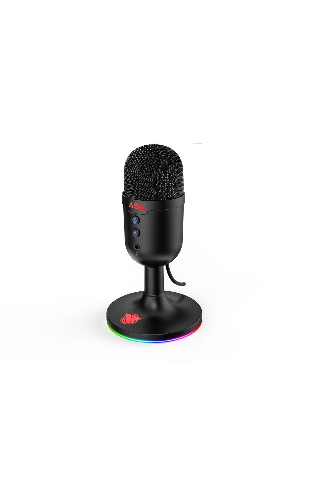 REDRAGON - Redragon GM303 Pulsar Black Compact RGB USB Studio Microphone - black