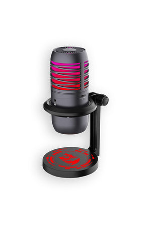 REDRAGON - Redragon GM211 Nebula Black RGB USB Cardioid Microphone - black