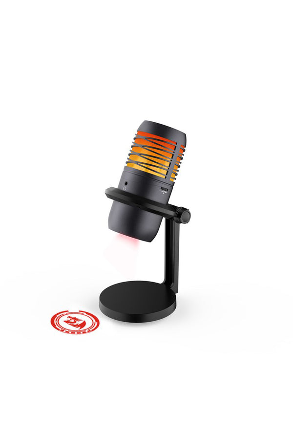 REDRAGON - Redragon GM211 Nebula Black RGB USB Cardioid Microphone - black