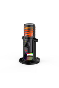 REDRAGON - Redragon GM306 Stellar Is Black USB RGB Multi-Pattern Condenser Microphone - black