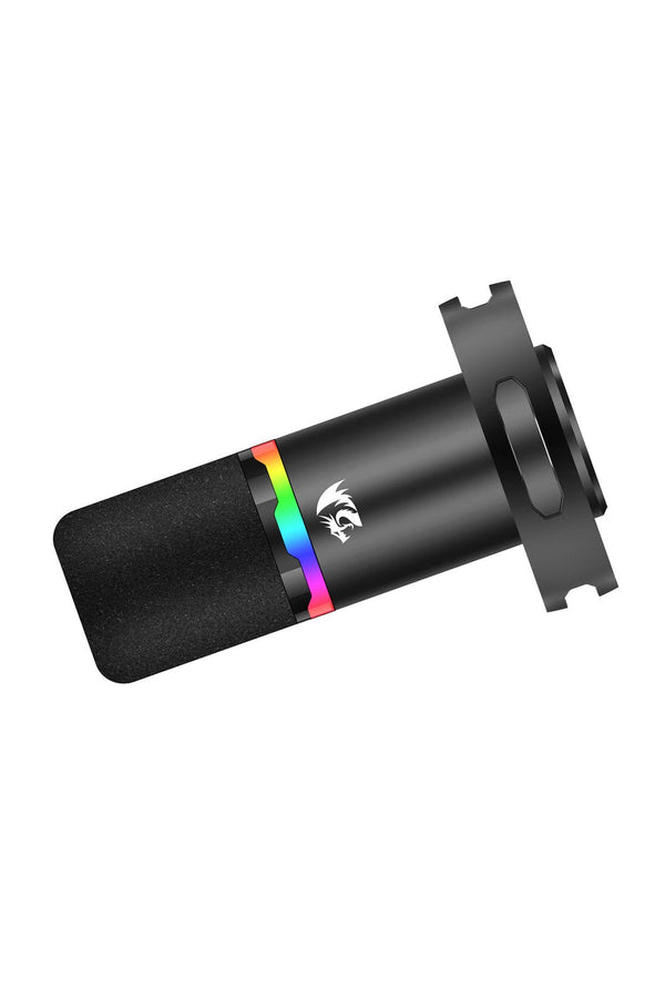 REDRAGON - Redragon GM307 Solara Black USB XLR Dynamic RGB Gaming Microphone - black