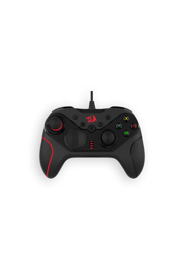REDRAGON - Redragon G710 Rift Black Wired Ergonomic Dual-Vibration Gaming Gamepad - black