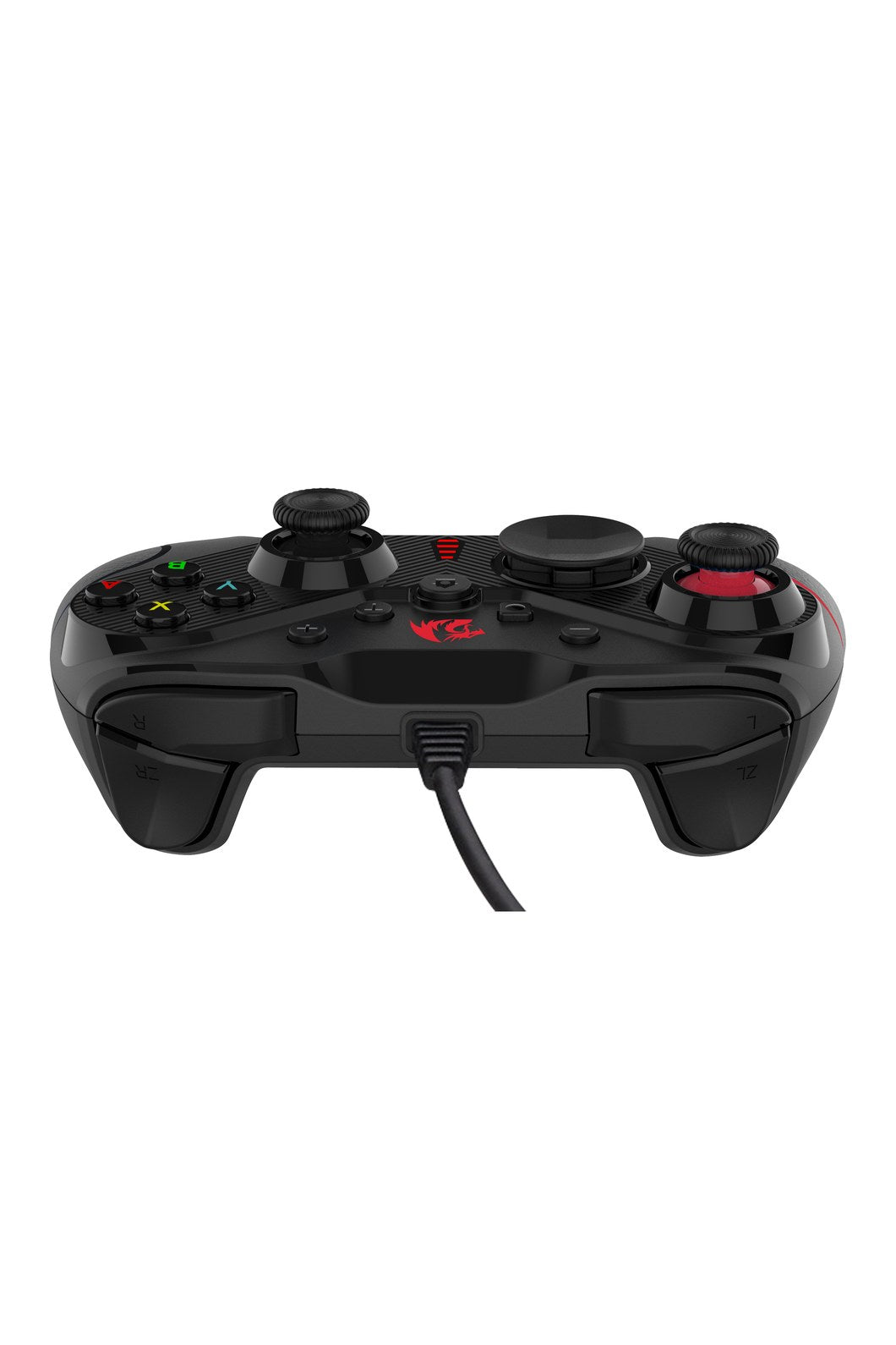 REDRAGON - Redragon G710 Rift Black Wired Ergonomic Dual-Vibration Gaming Gamepad - black