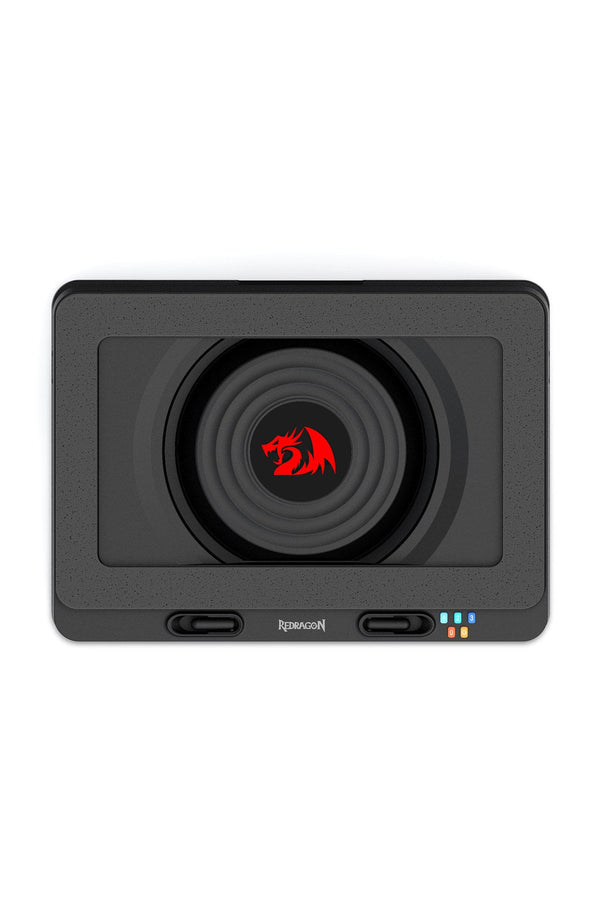 REDRAGON - Redragon GCP512 Windseek Black Turbo-Fan Laptop Cooling Stand - black