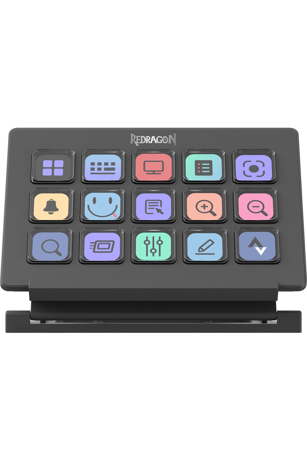 REDRAGON - Redragon SS-550 Perrors Black 15-Key Customisable Control Stream Deck - black