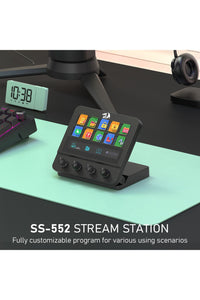 REDRAGON - Redragon SS-552 Ragnaros Black Adjustable Macro Stream Control Station - black