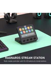 REDRAGON - Redragon SS-552 Ragnaros Black Adjustable Macro Stream Control Station - black
