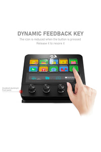 REDRAGON - Redragon SS-552 Ragnaros Black Adjustable Macro Stream Control Station - black