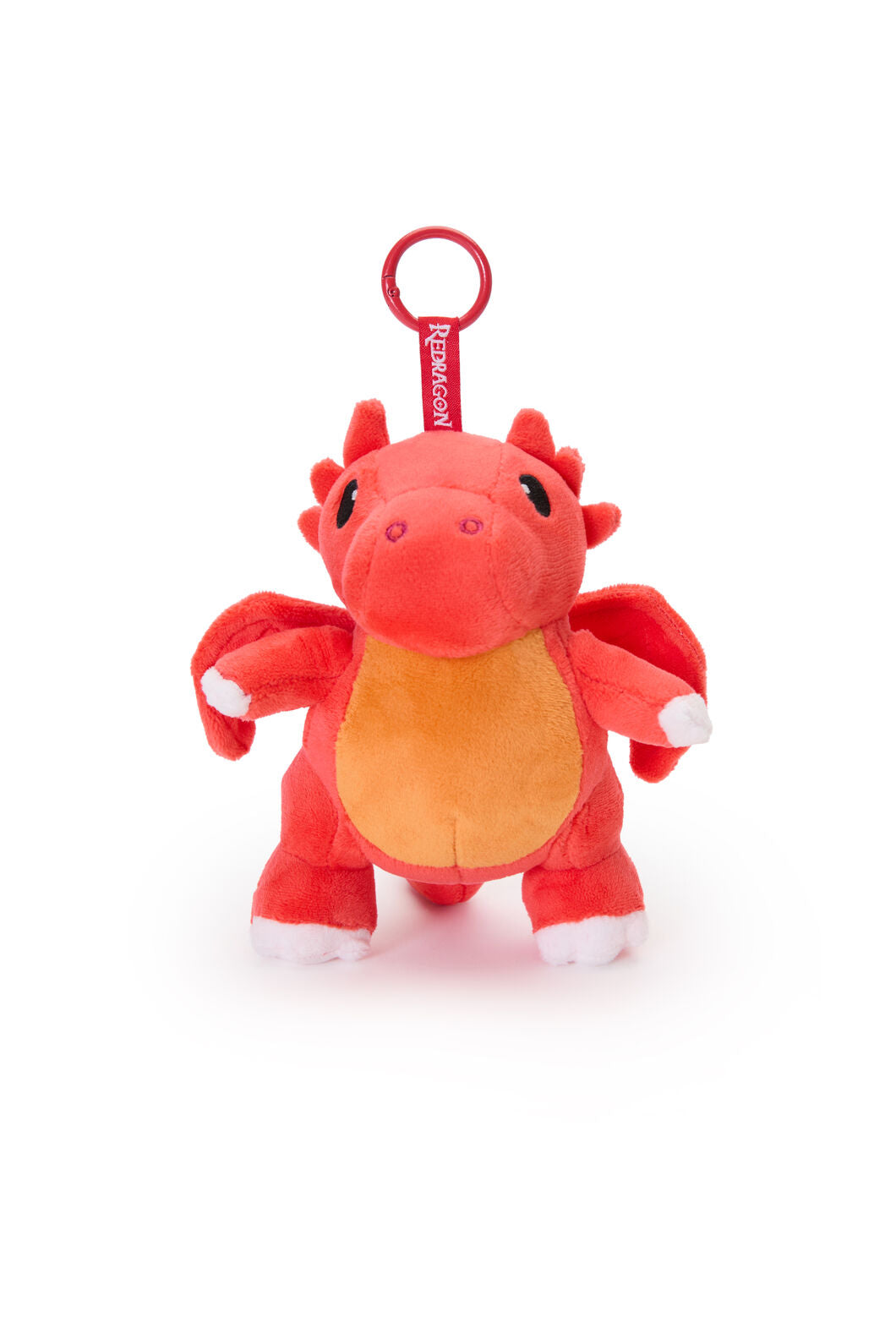ELECTRONIC REBELLION - Redragon Dragon Mascot Plush Bag Charm - red