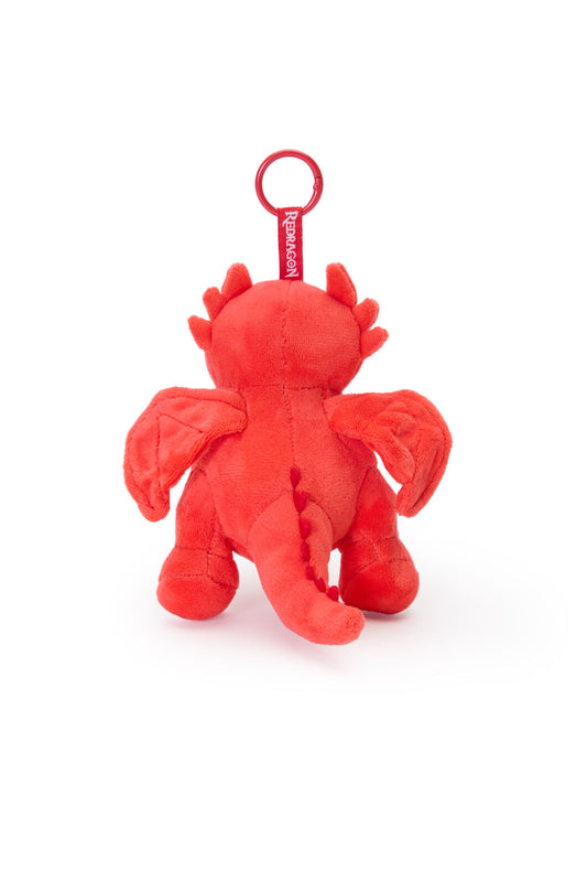 ELECTRONIC REBELLION - Redragon Dragon Mascot Plush Bag Charm - red