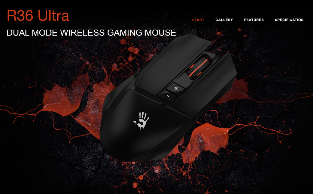 Bloody R36 Ultra Compact Dual Mode Wireless Gaming Mouse