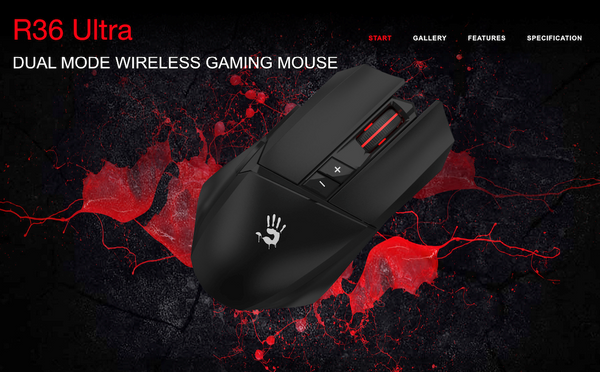 Bloody R36 Ultra Compact Dual Mode Wireless Gaming Mouse