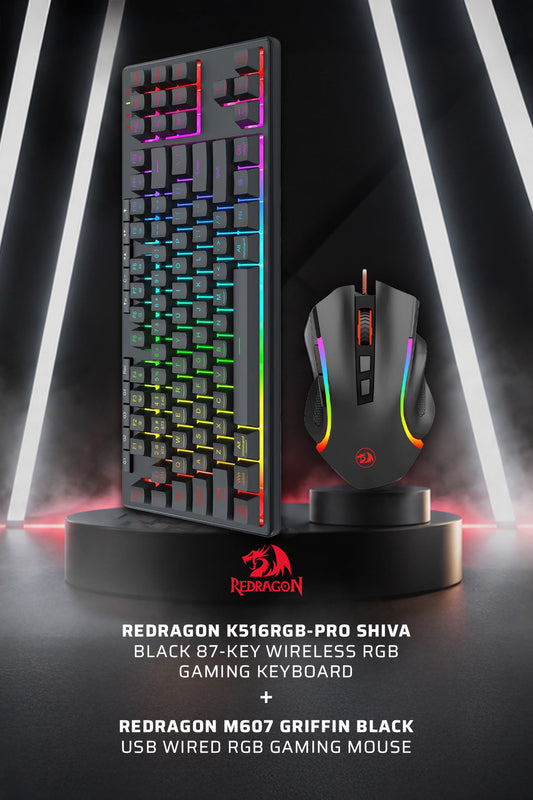 Electronic Rebellion Redragon K516RGB-PRO + M607 Gaming Bundle