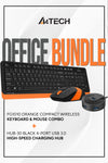 Electronic Rebellion A4Tech FG1010 + HUB-30 Office Bundle